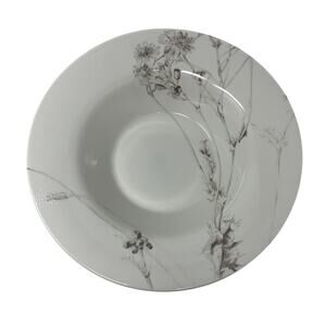 Calvin Klein Thistle Rimmed Soup Bowl 10.75" Swid Powell Pasta Salad White